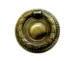 Ручка-кольцо, d=45 мм, материал латунь, цвет латунь античная, арт. 10.193.02 стоимость 520 руб.