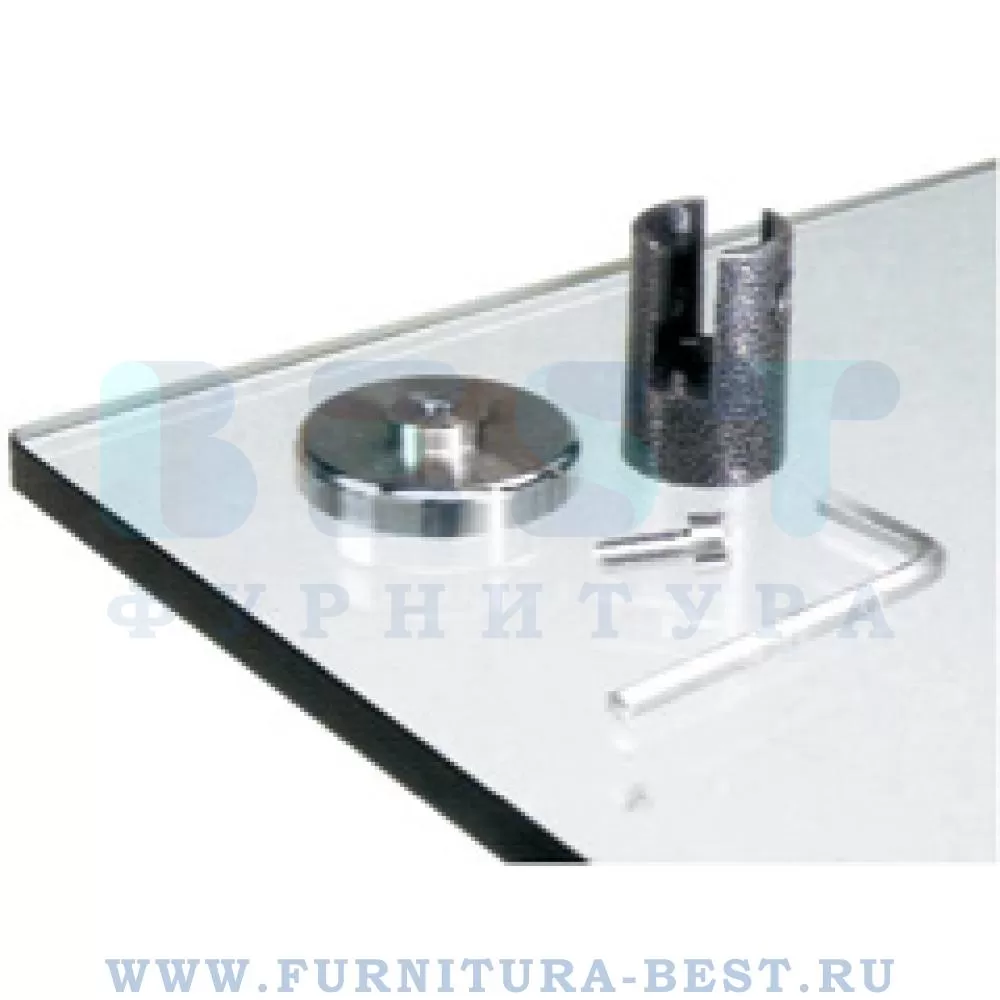 База для стекла (дополнительный выбор), d=64 мм, материал металл, цвет хром, арт. 9LTOO84 стоимость 2 900 руб.