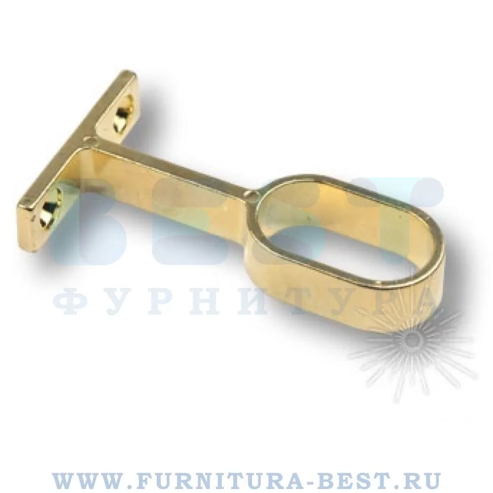 Держатель для штанги центральный, 70*40*11 мм, материал металл, цвет золото, арт. 01554 стоимость 260 руб.