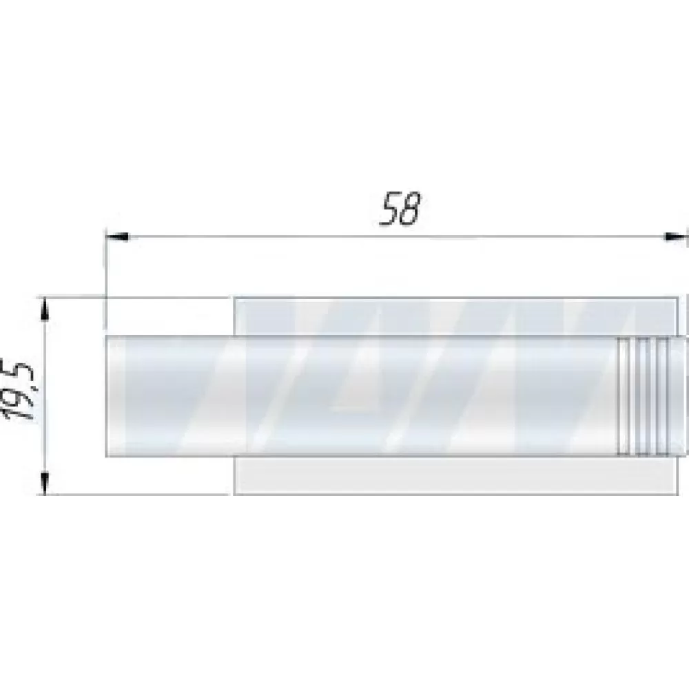 Держатель накладной линейный для амортизаторов D10, 32*21 мм, материал пластик, цвет серый, арт. SD10-LN стоимость 15 руб.