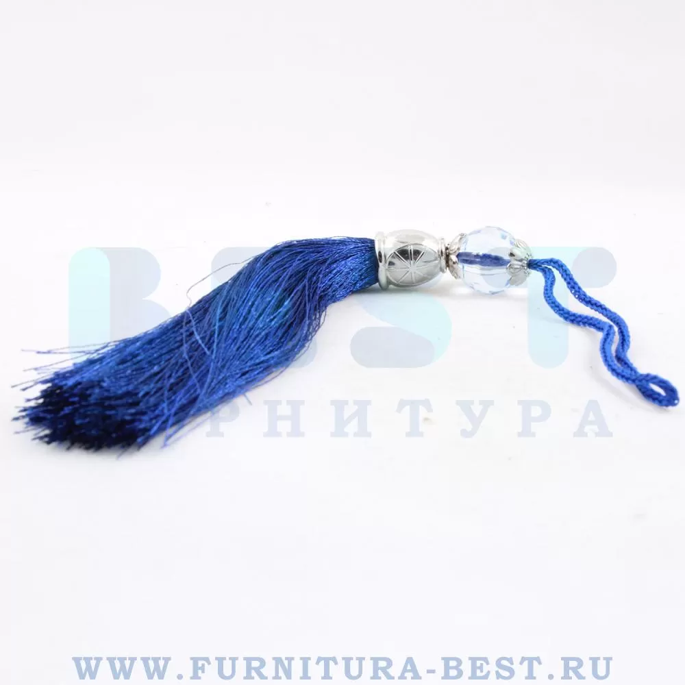 Кисточка для мебельных ручек, 150 мм, цвет синий, арт. TASSEL-10-SAKS-COLOR стоимость 150 руб.