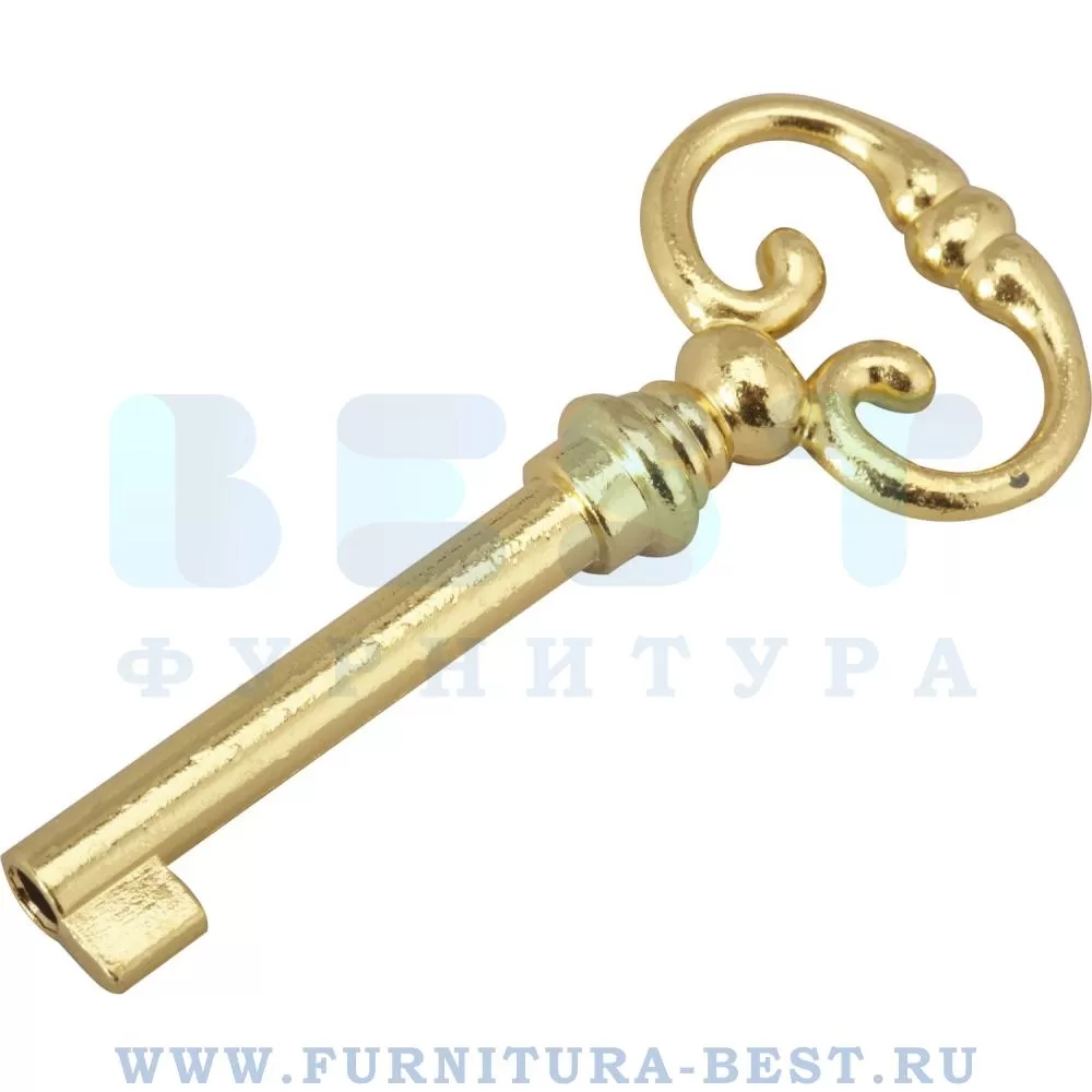 Ключ, 71*28 мм, материал металл, цвет золото, арт. N стоимость 315 руб.
