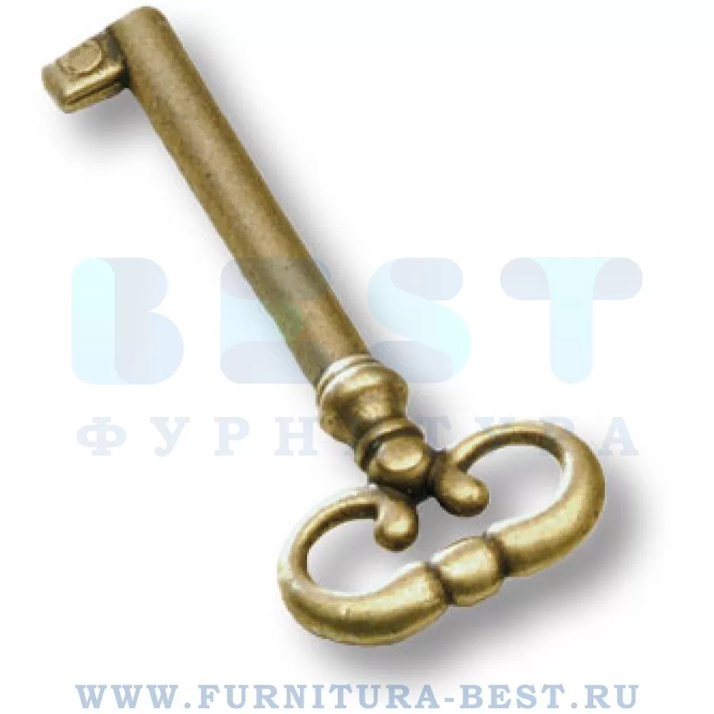 Ключ, 75*32 мм, материал цамак, цвет бронза античная, арт. 5003-22/45 стоимость 140 руб.