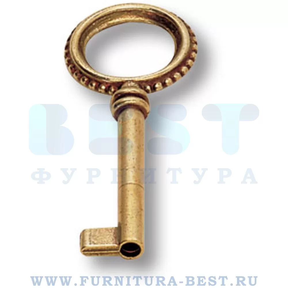 Ключ, 77*30 мм, материал цамак, цвет старая бронза, арт. 6137.0040.002 стоимость 195 руб.