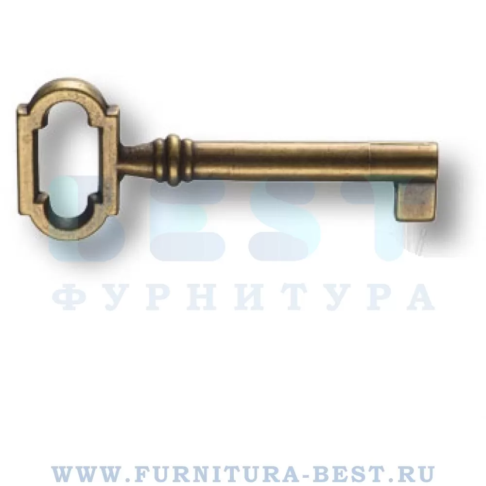 Ключ "G" мебельный, 71*23 мм, материал цамак, цвет бронза, арт. 01745 стоимость 140 руб.