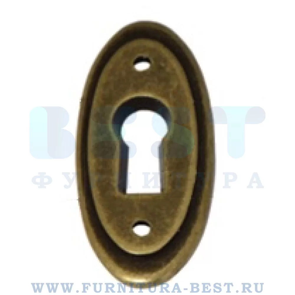 Ключевина, 44*20*3 мм, материал металл, цвет бронза античная "флоренция", арт. WBC.8037/SP.00D1 стоимость 220 руб.