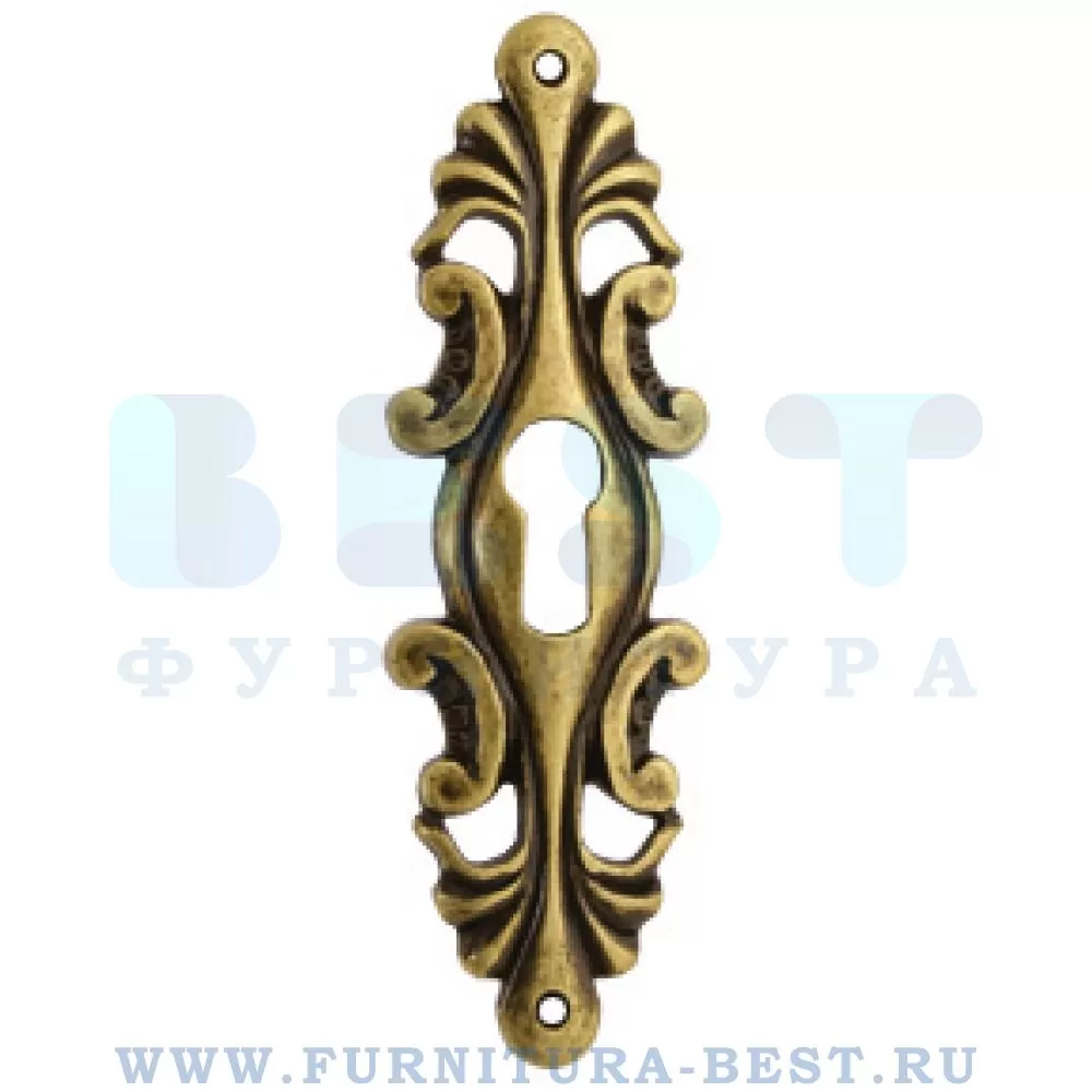 Ключевина, 84*26 мм, материал цамак, цвет бронза античная "флоренция", арт. WBC.627.000.00D1 стоимость 175 руб.
