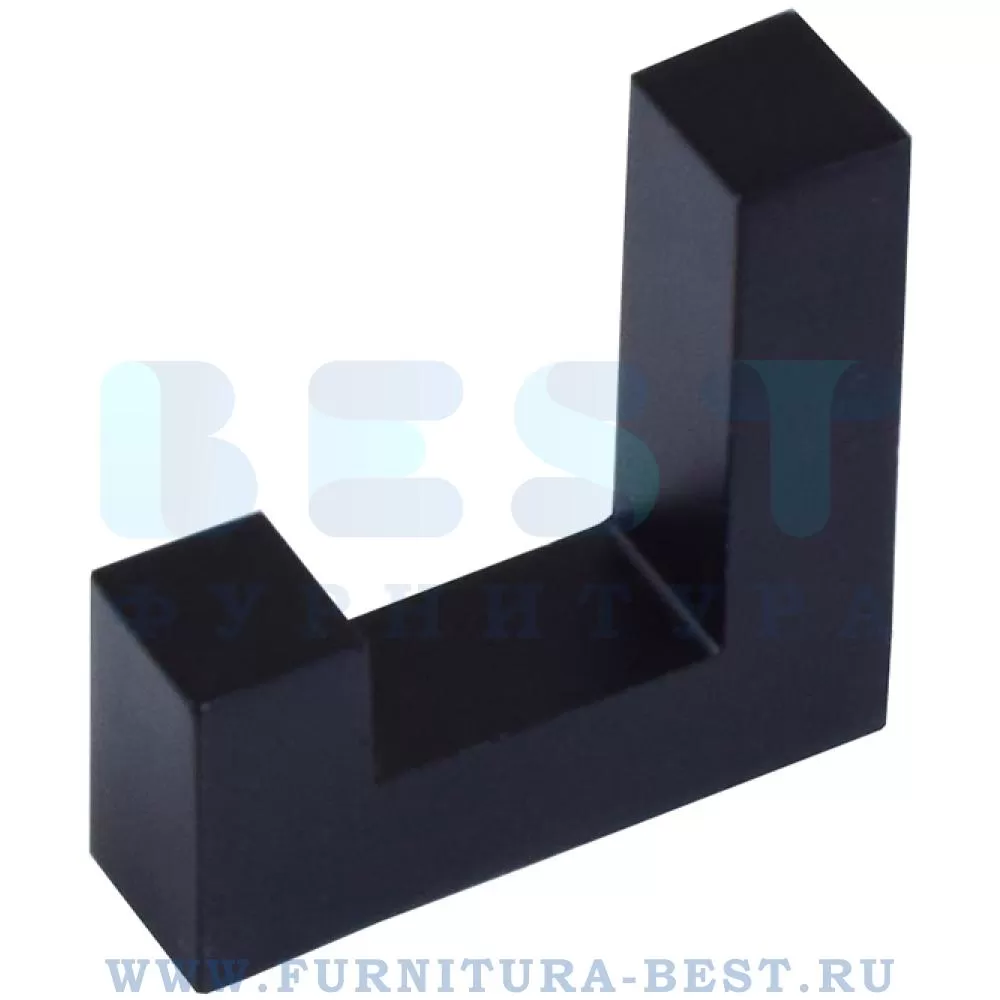 Крючок однорожковый Modus, 40*12*40 мм, материал металл, цвет черный, арт. CM591Z.001BL стоимость 300 руб.