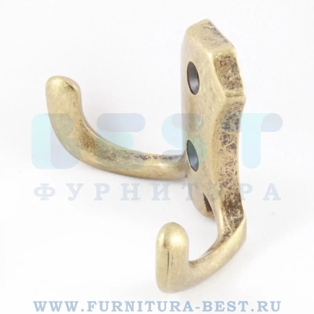 Крючок Yukon, 78*47*30 мм, материал цинк + алюминий, цвет античная бронза, арт. Z-361.G4 стоимость 380 руб.