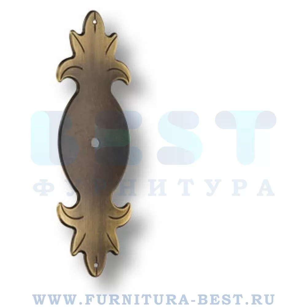 Накладка декоративная, 115*36 мм, материал цамак, цвет античная бронза, арт. 15.614.P12.12 стоимость 245 руб.