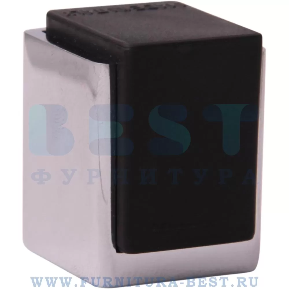 Ограничитель напольный, 34*25*28 мм, материал латунь, цвет черный, арт. 854 ASTI CP стоимость 2 700 руб.