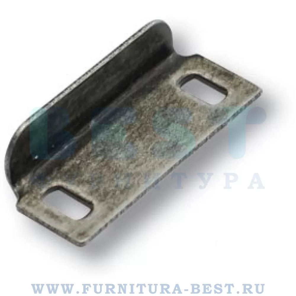Ответная планка, 35*14*8 мм, материал сталь, цвет античное серебро, арт. 5522-33 стоимость 85 руб.