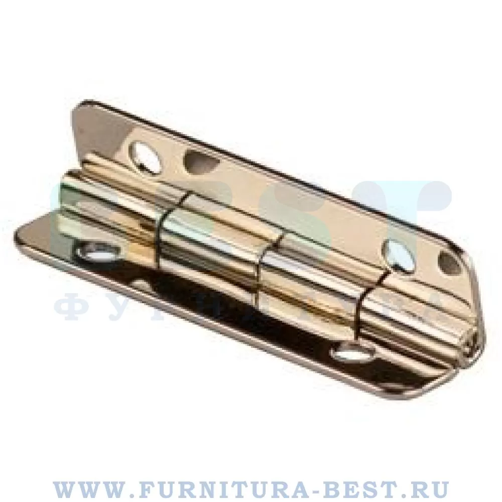 Петля карточная торцевая, 16*37 мм, материал сталь, цвет никель, арт. 30.00.015-0 стоимость 65 руб.