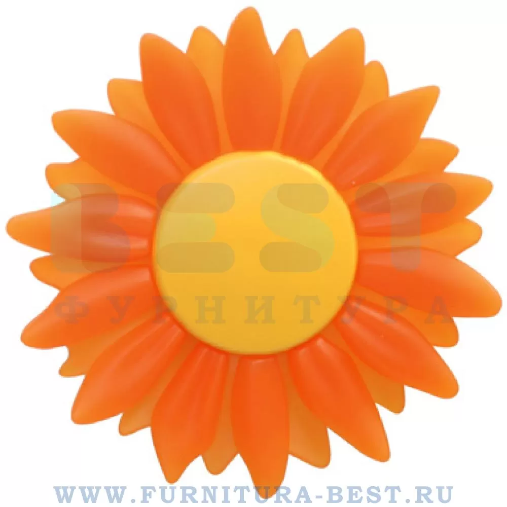 Ручка-кнопка 16 мм, материал пластик, цвет оранжевый с желтым, арт. 1073ARTRGL102C1 стоимость 640 руб.