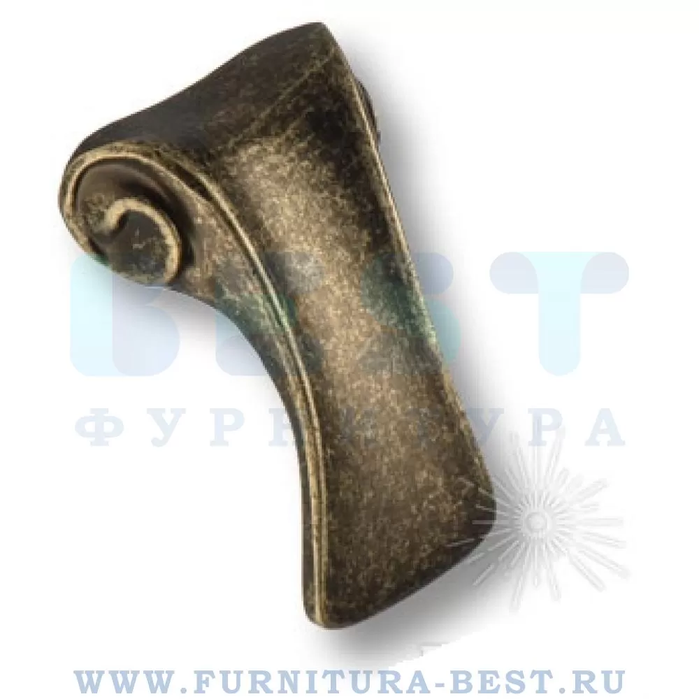 Ручка-кнопка 16 мм, материал цамак, цвет античная бронза, арт. 4380 0016 AVM стоимость 570 руб.