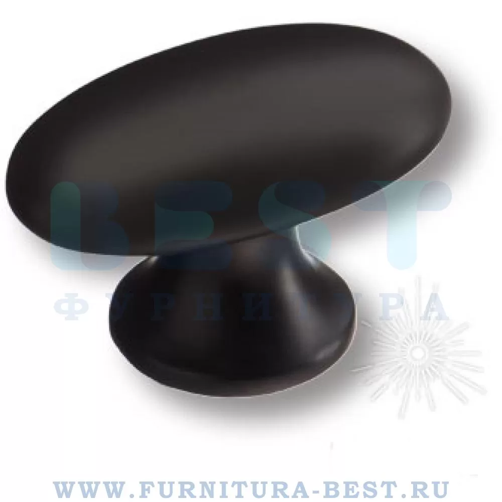 Ручка-кнопка 16 мм, материал цамак, цвет чёрный матовый, арт. BU 008.60.09 стоимость 840 руб.