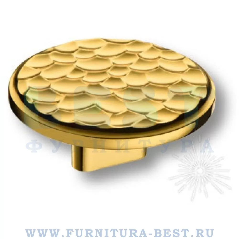 Ручка-кнопка 16 мм, материал цамак, цвет глянцевое золото, арт. 4195 016MP11 стоимость 895 руб.