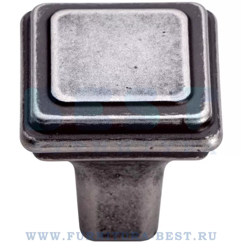 Ручка-кнопка, 23*23*25,5 мм, материал цамак, цвет серебро, арт. GR38-G0031 стоимость 630 руб.