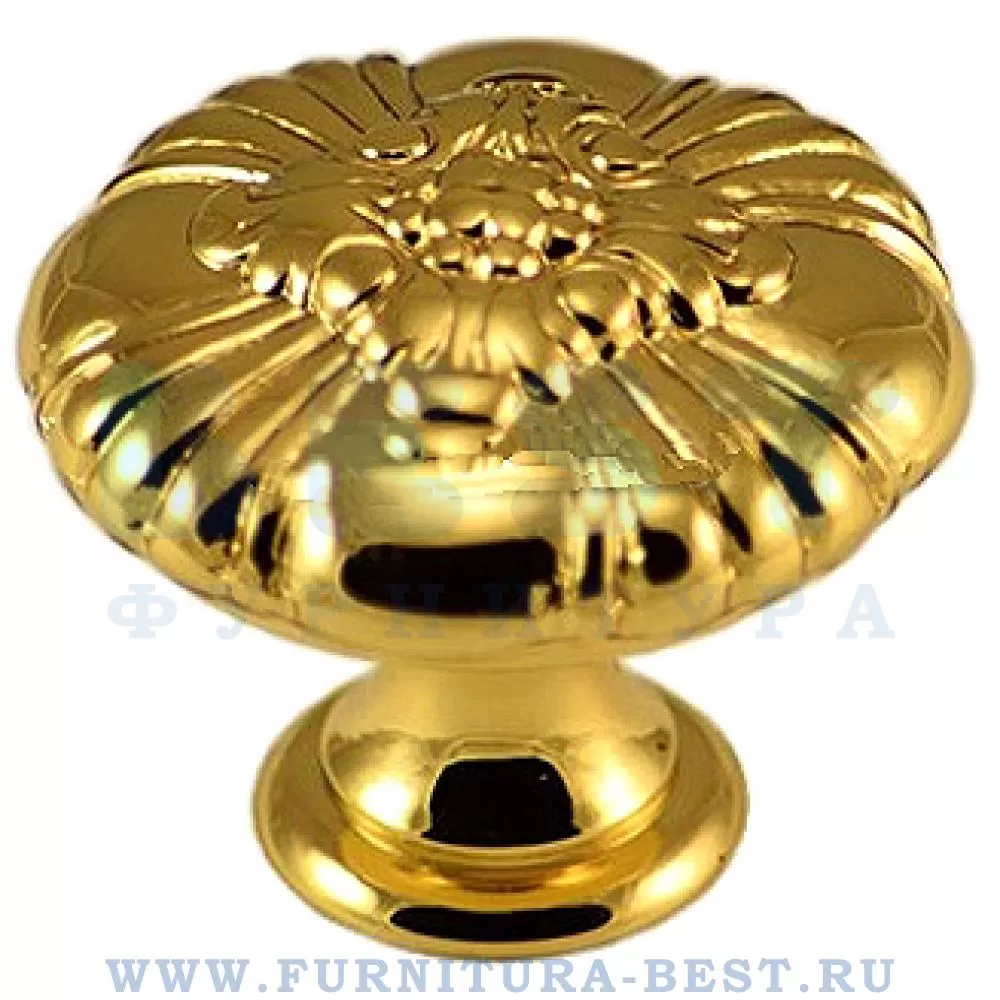 Ручка-кнопка, 23*d=30 мм, цвет глянцевое золото, арт. 417CDOR стоимость 2 610 руб.