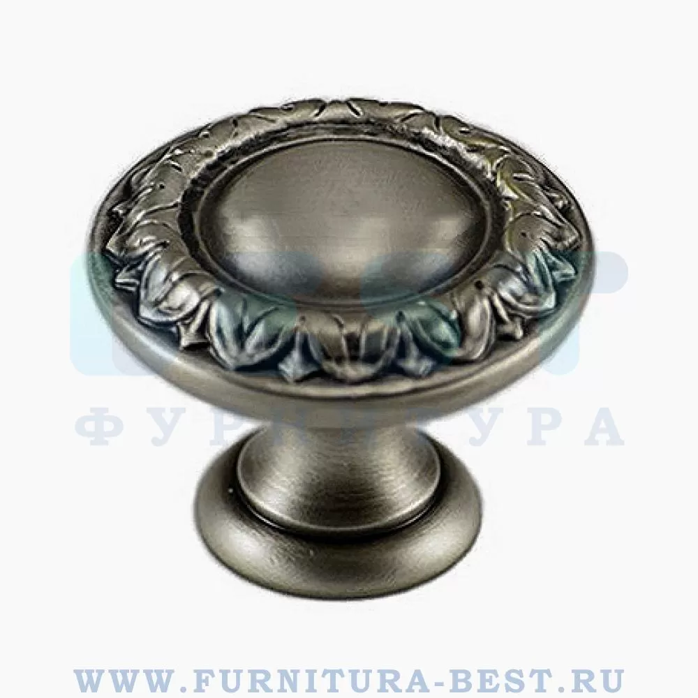 Ручка-кнопка, 24*d=30 мм, цвет античное серебро, арт. 436CAV стоимость 2 290 руб.