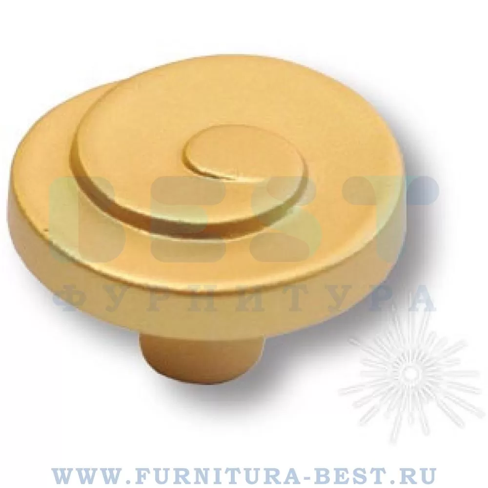 Ручка-кнопка, 25*15 мм, материал цамак, цвет золото матовое, арт. 1A26.0025.126 стоимость 280 руб.