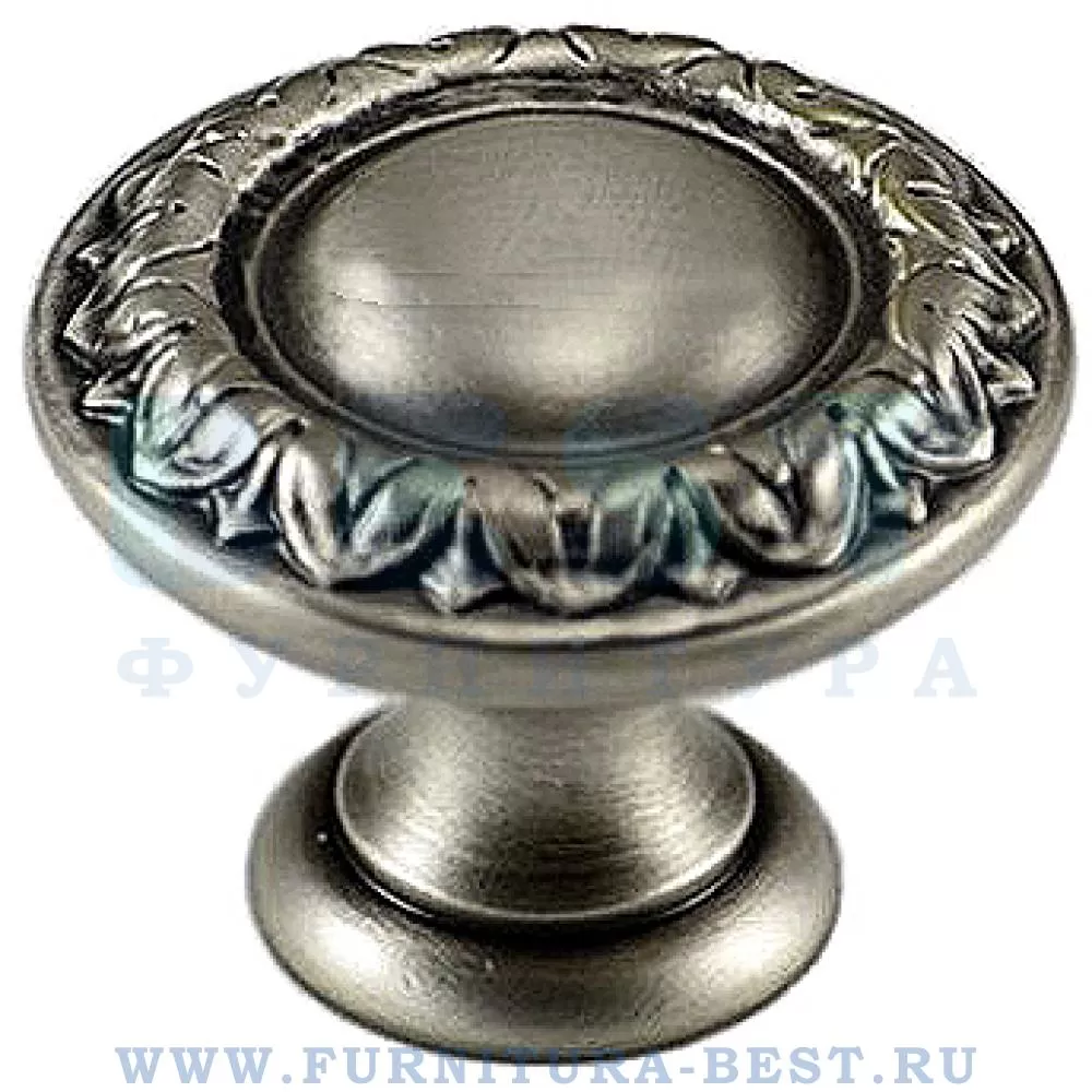 Ручка-кнопка, 28*d=35 мм, цвет античное серебро, арт. 436BAV стоимость 2 850 руб.