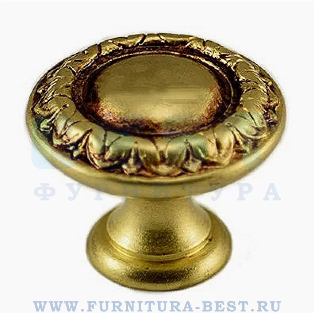 Ручка-кнопка, 28*d=35 мм, цвет французское золото, арт. 436BPOV стоимость 2 280 руб.