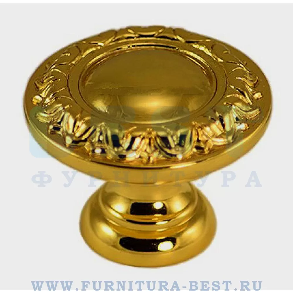Ручка-кнопка, 28*d=35 мм, цвет золото глянец, арт. 436BDOR стоимость 2 830 руб.