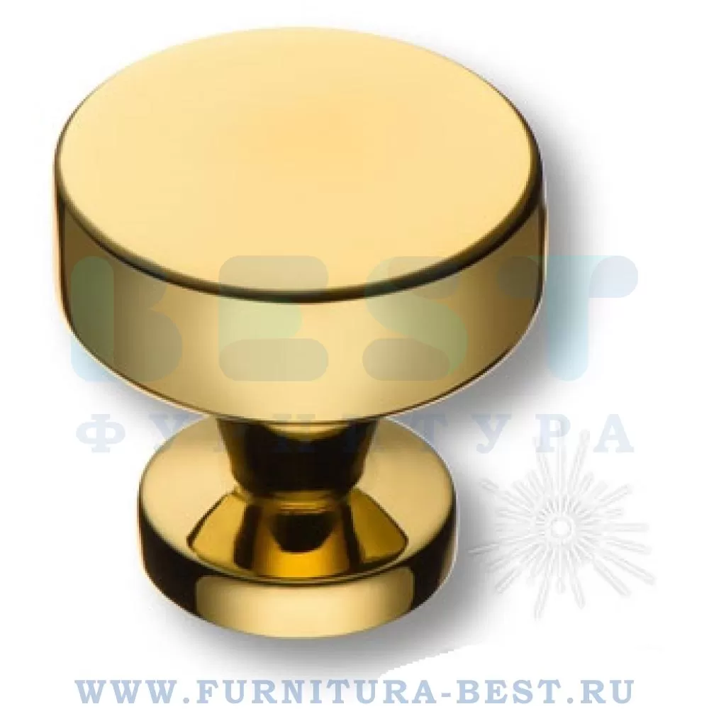 Ручка-кнопка, 29*28 мм, материал цамак, цвет глянцевое золото, арт. 30-GOLD стоимость 540 руб.