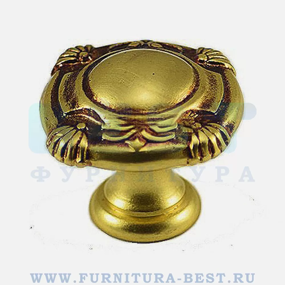 Ручка-кнопка, 30*30*27 мм, цвет французское золото, арт. 430CPOV стоимость 1 850 руб.