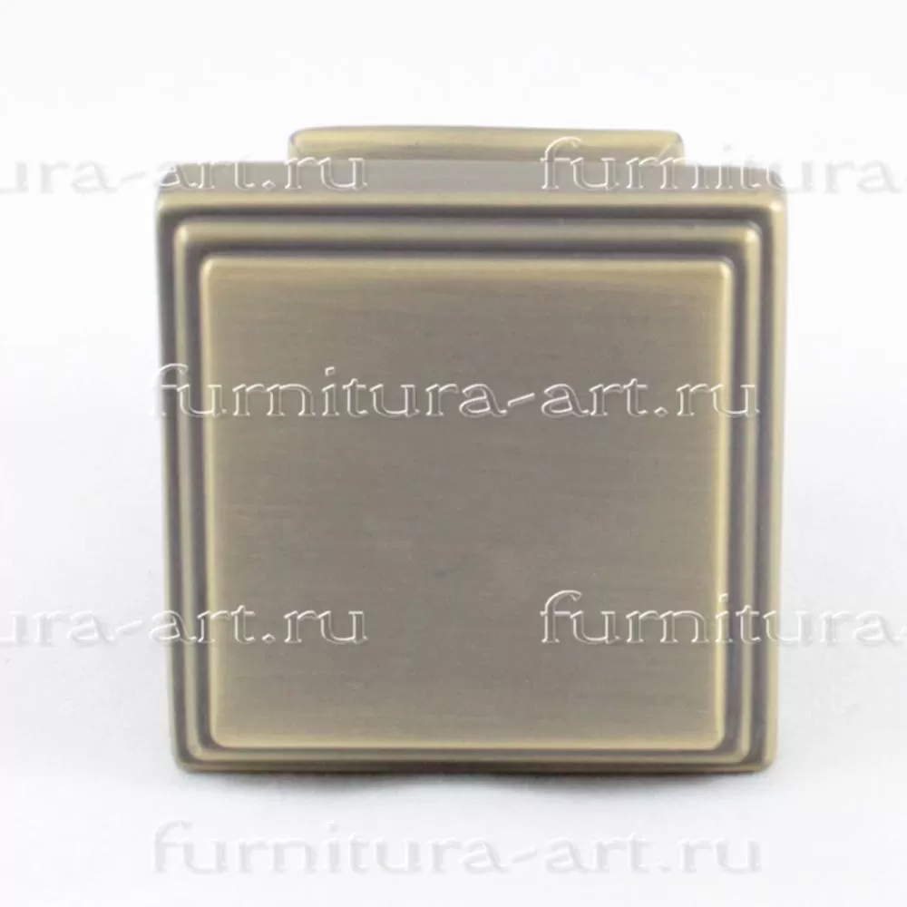 Ручка-кнопка, 34*34*35 мм, материал латунь, цвет бронза, арт. TROYA-14 стоимость 990 руб.