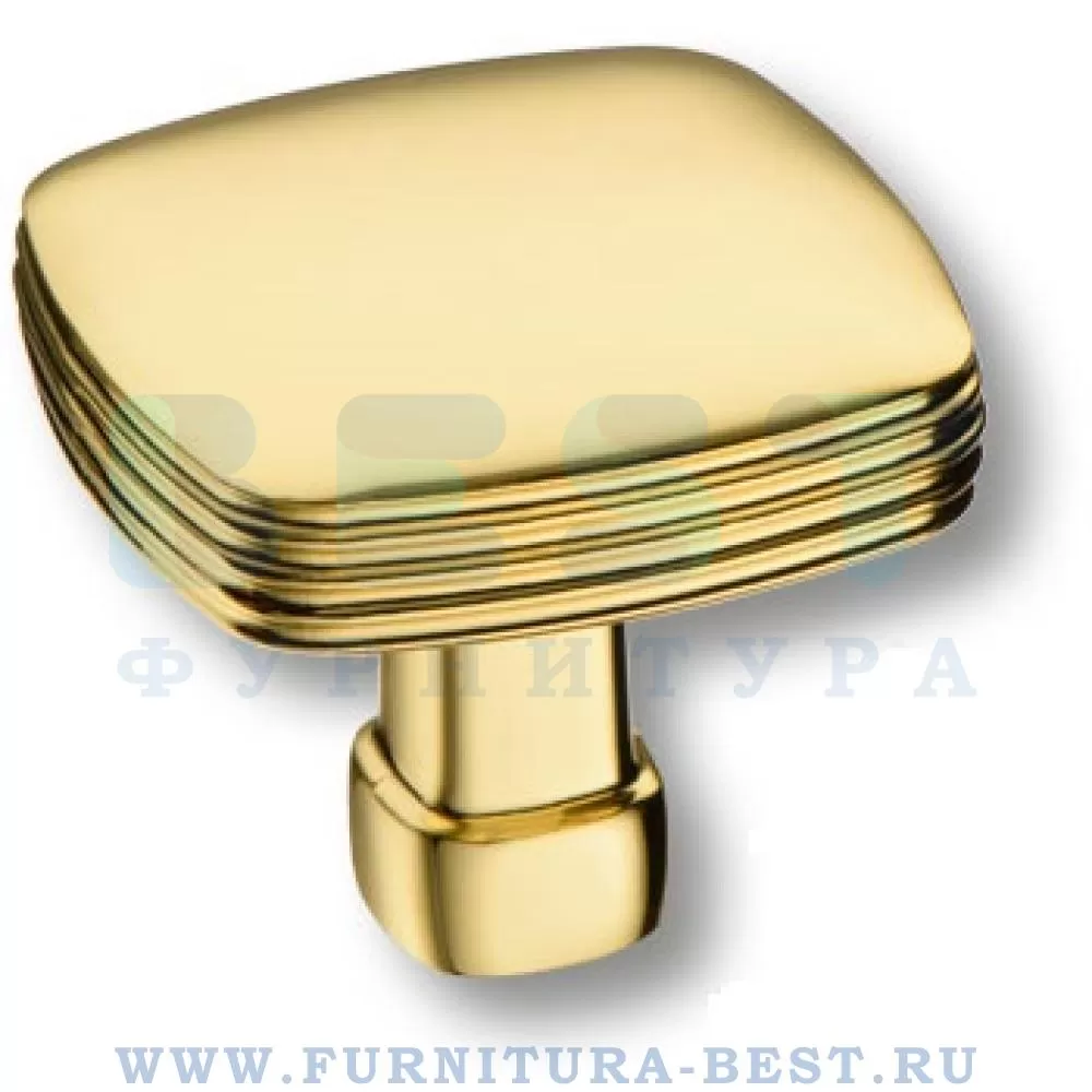Ручка-кнопка, 35*35*31 мм, материал цамак, цвет глянцевое золото, арт. 12-GOLD стоимость 615 руб.