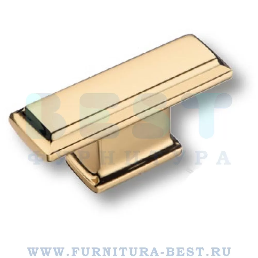Ручка-кнопка, 40*20*33 мм, материал цамак, цвет глянцевое золото, арт. 4104 016MP11 стоимость 930 руб.