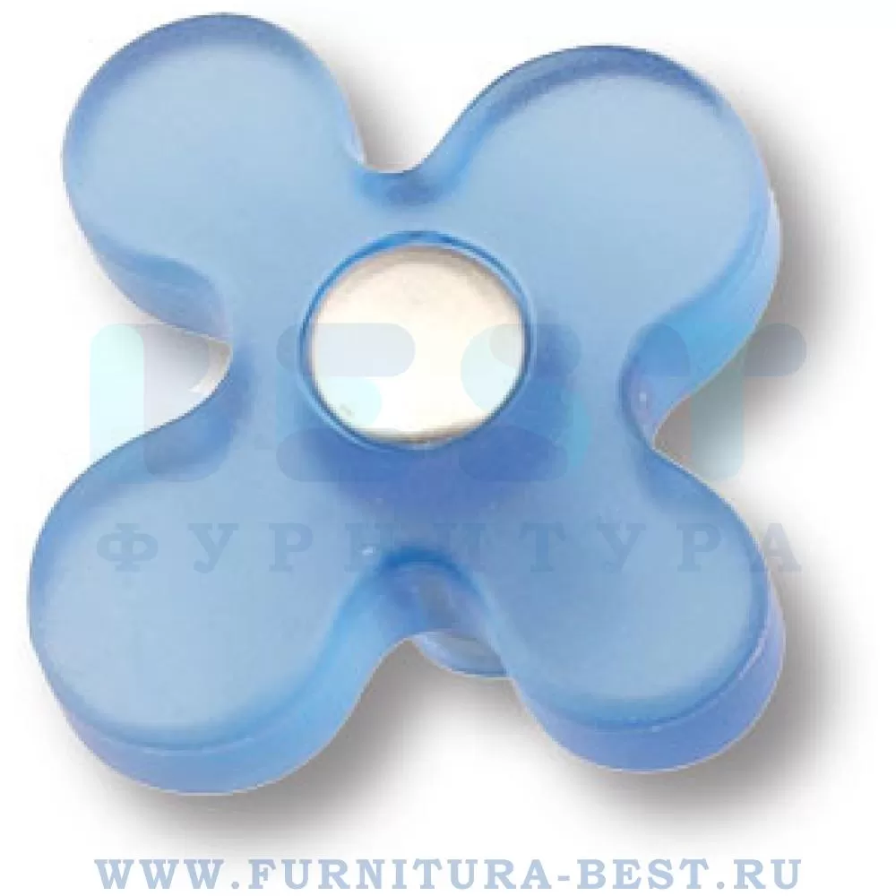 Ручка-кнопка, 43*38 мм, материал пластик, цвет голубой, арт. 608AZ стоимость 260 руб.