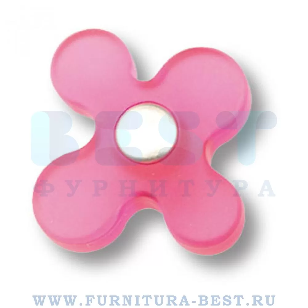 Ручка-кнопка, 43*38 мм, материал пластик, цвет розовый, арт. 608MG стоимость 260 руб.