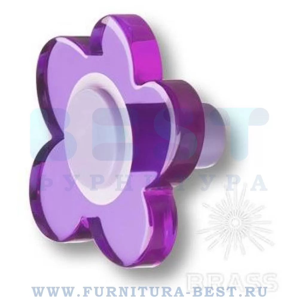 Ручка-кнопка, 54*52*29 мм, материал пластик, цвет фиолетовый, арт. 698MOX стоимость 930 руб.