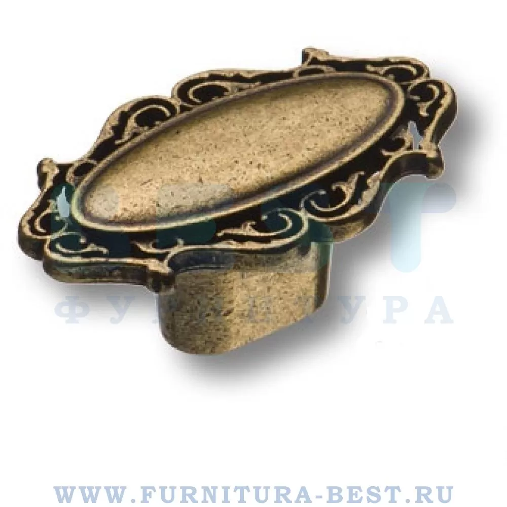 Ручка-кнопка, 55x25x34 мм, материал цамак, цвет античная бронза, арт. 15.381.00.12 стоимость 410 руб.