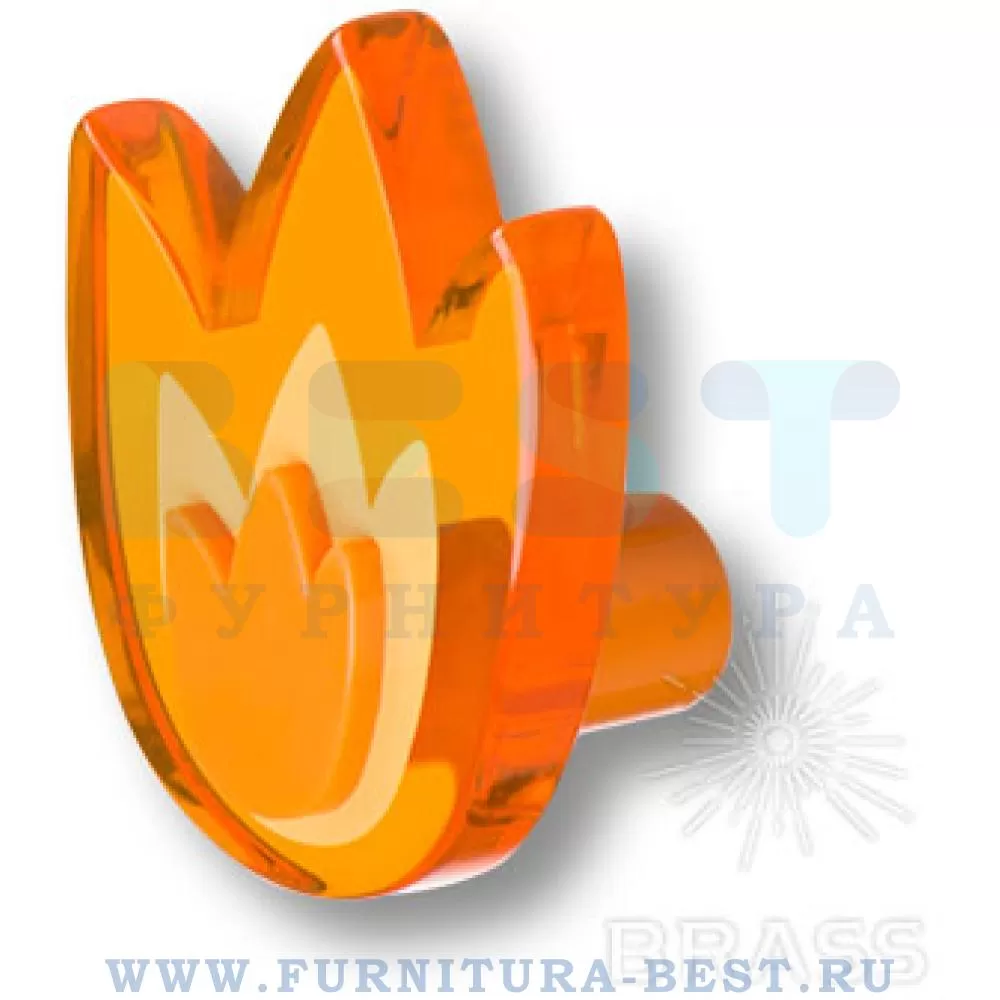 Ручка-кнопка, 57*49*29 мм, материал пластик, цвет оранжевый, арт. 665NAX стоимость 970 руб.