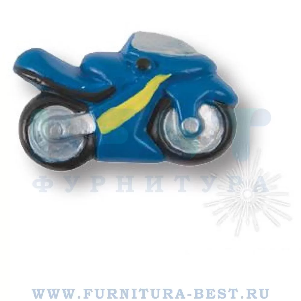 Ручка-кнопка, 58*35 мм, материал керамика, цвет синий, арт. 355AZ стоимость 945 руб.