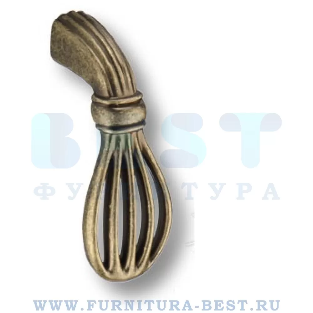 Ручка-кнопка, 62*25*29 мм, материал цамак, цвет античная бронза, арт. 4485 0008 AVM стоимость 570 руб.