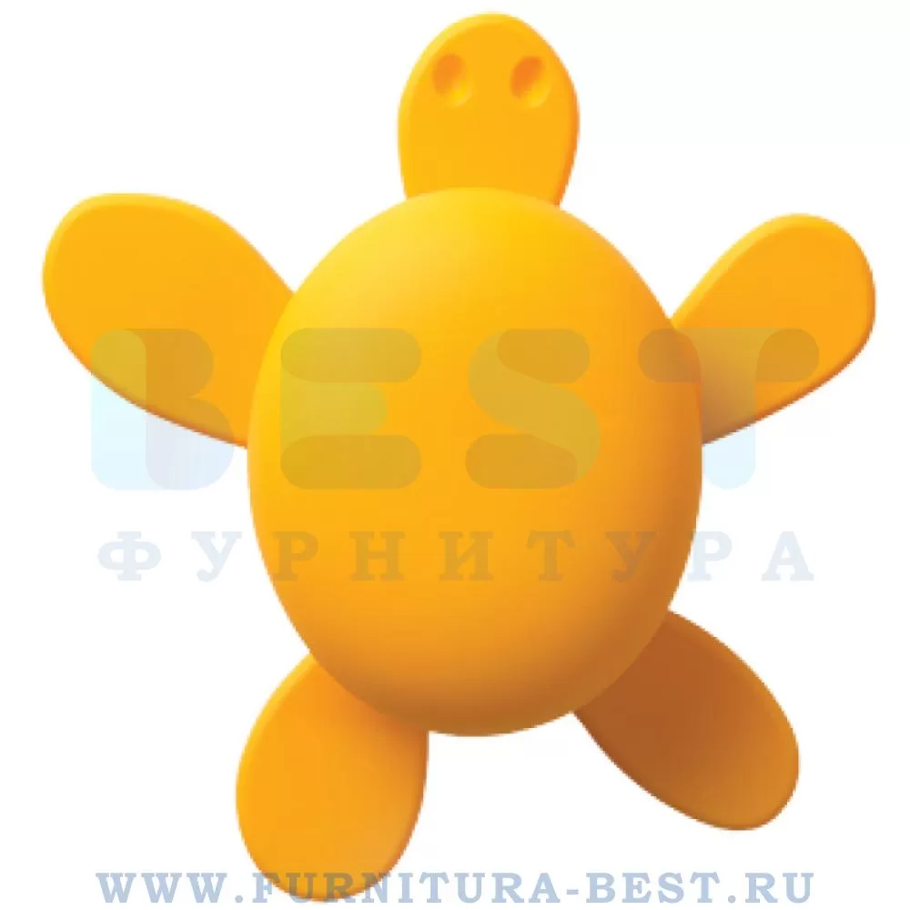 Ручка-кнопка, 72*65*26 мм, материал пластик, цвет желтый, арт. 456025ST07 стоимость 525 руб.