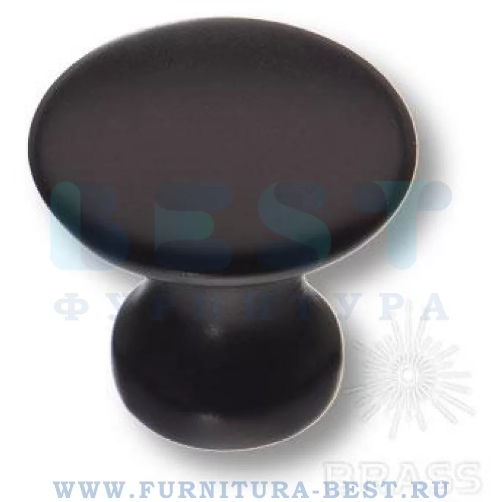 Ручка-кнопка, d=20*18 мм, материал цамак, цвет чёрный, арт. 4535-14 стоимость 205 руб.