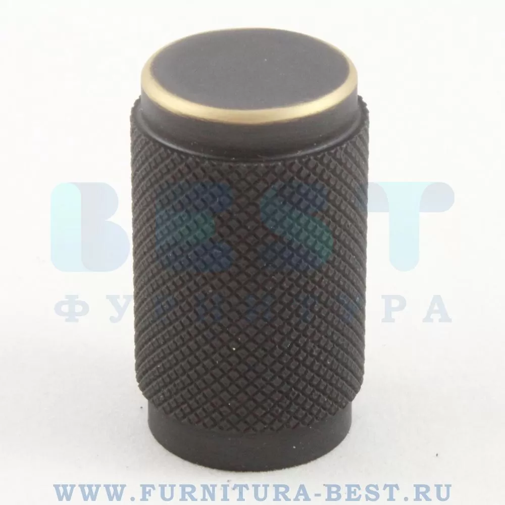 Ручка-кнопка, d=20*35 мм, материал латунь, цвет бронза тёмная комбинированная, арт. 00-00017088 стоимость 2 220 руб.