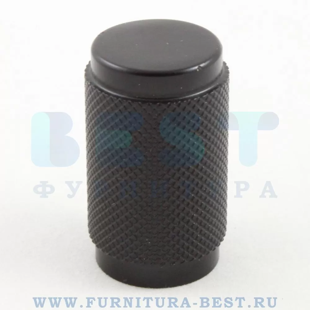 Ручка-кнопка, d=20*35 мм, материал латунь, цвет черный матовый комбинированный, арт. 00-00017086 стоимость 2 100 руб.