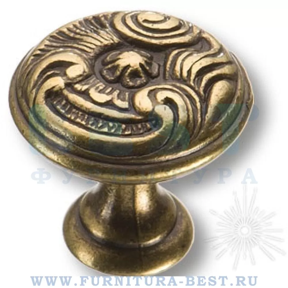 Ручка-кнопка, d=25*18 мм, материал цамак, цвет античная бронза, арт. 15.366.25.12 стоимость 245 руб.