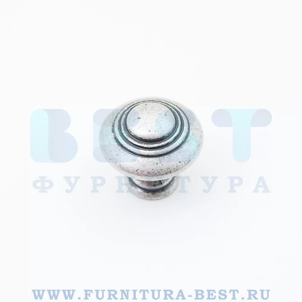 Ручка-кнопка, d=25*24 мм, материал цамак, цвет серебро, арт. WPO.2031/25.00E8 стоимость 330 руб.