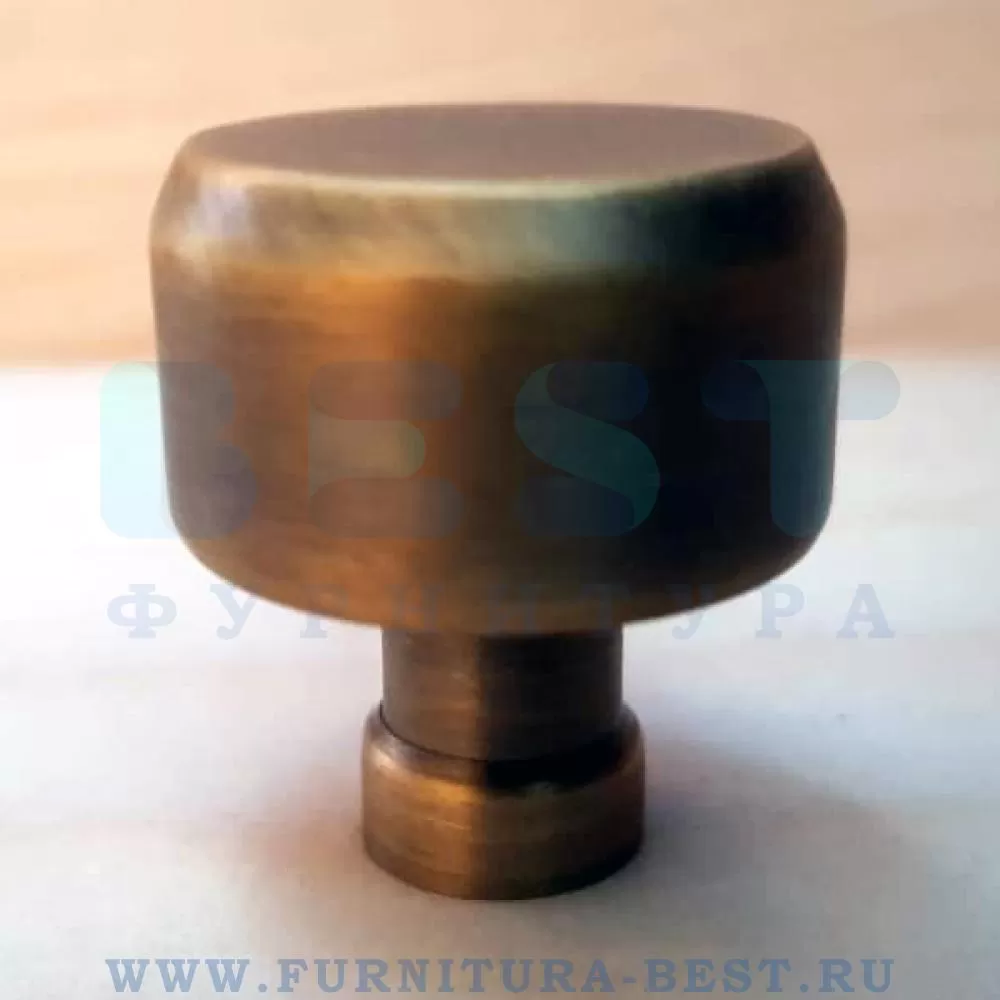 Ручка-кнопка, d=25*30 мм, цвет бронза, арт. NIL-14 стоимость 770 руб.