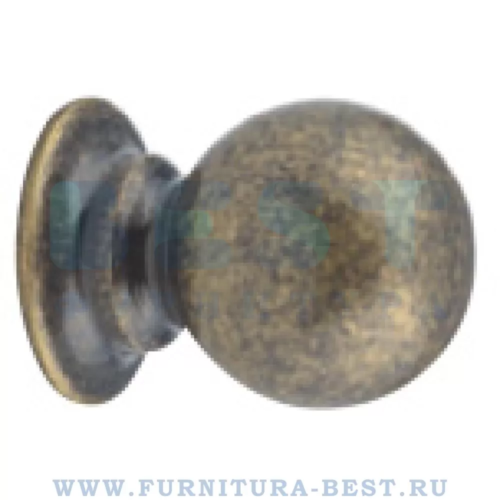Ручка-кнопка, d=25 мм, материал металл, цвет античная бронза, арт. OLIMPOS-24-25 стоимость 770 руб.