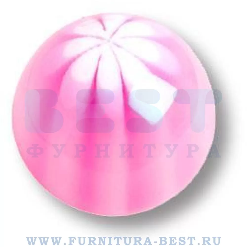 Ручка-кнопка, d=25 мм, материал пластик, цвет пластик (розовый), арт. 656RS стоимость 295 руб.