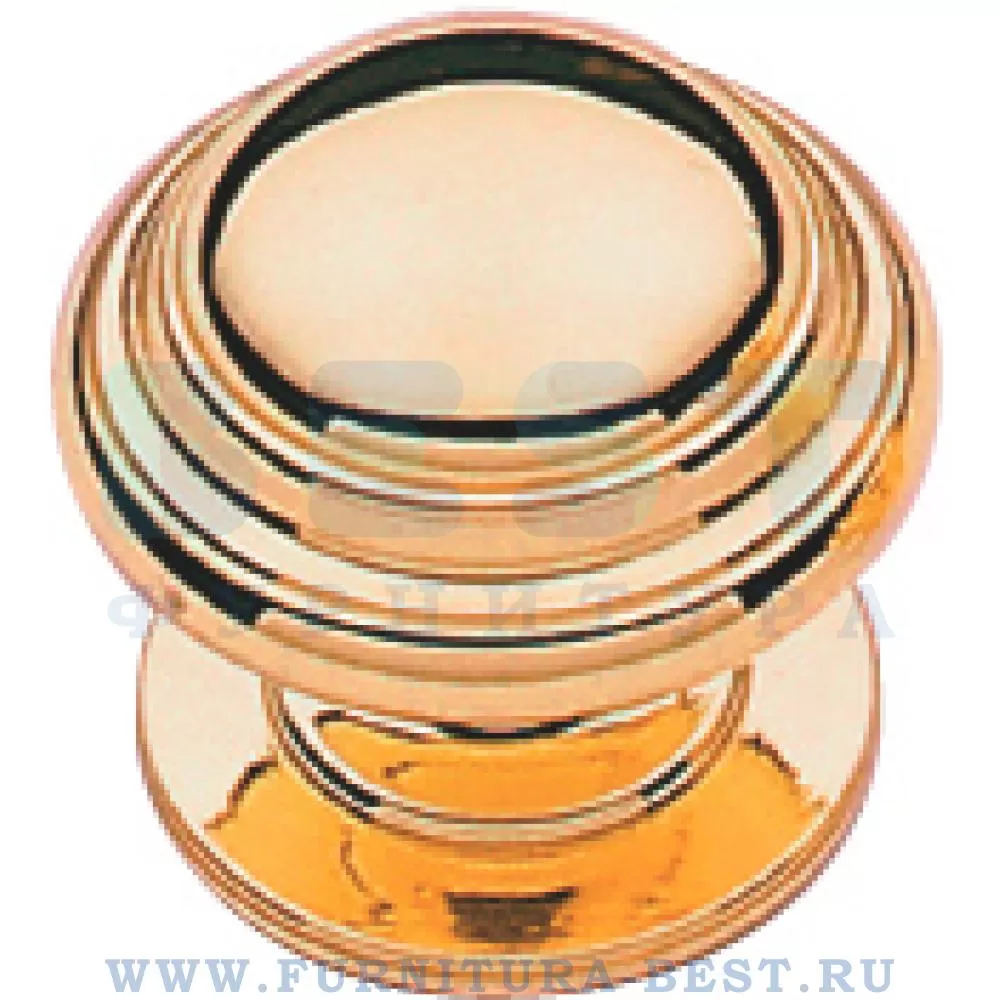 Ручка-кнопка, d=25 мм, цвет золото глянец, арт. 38733 OLV стоимость 700 руб.